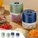 thumbnail image 1 of Picadora de Ajo Eléctrica y Procesadora de Alimentos Recargable Por Usb | Cortadora de Verduras Portátil de 250 Ml para Ajo, Jengibre, Pimienta y Carne | 3 Cuchillas, Diseño Inalámbrico para Cocina y, 1 of 7