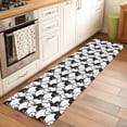 thumbnail image 3 of Easter Rabbits 2'x6' Runner Rug, Cute Bunny Cartoon Animals Black White Washable Non-Slip Area Rugs for Hallway Kitchen Floor Bedroom Entryway, StainResistant Laundry Carpet Decoration Indoor Mat, 3 of 9