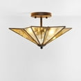 thumbnail image 5 of SAFAVIEH Haruna 16 in. Glam 2-Light Black Iron Mount Light with Iron Shade, 5 of 13