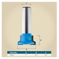 thumbnail image 2 of Drawer Lock Router Bit - 1" Dia x 1/2" H x 1/2 Shank Router Bit - Router Drawer Bit for Routing Strong, Carbide Router Bits for Smooth Operation, 2 of 3