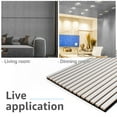thumbnail image 3 of Art3d 3D Fluted Brushed Silver 23.6"W x 47.2"H Acoustic Decorative Wall Panels, 4 Pieces Pack, 3 of 8