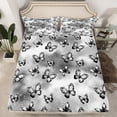 thumbnail image 2 of Castle Fairy Flying Butterlies 4Pcs Bed Sheets for Teenager Boy Girl,Black Grey King Sheets,Abstract Gradient Super Cozy Sheet Set,Super Cozy Room Decor, 2 of 7