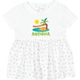 thumbnail image 3 of Inktastic I Love Antigua Girls Baby Dress, 3 of 5