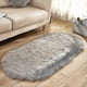 thumbnail image 1 of 26-27 Tlmccf Oval Soft Shaggy Rug Living Room Bedroom Carpet Floor Fluffy Mat Decor, 1 of 1