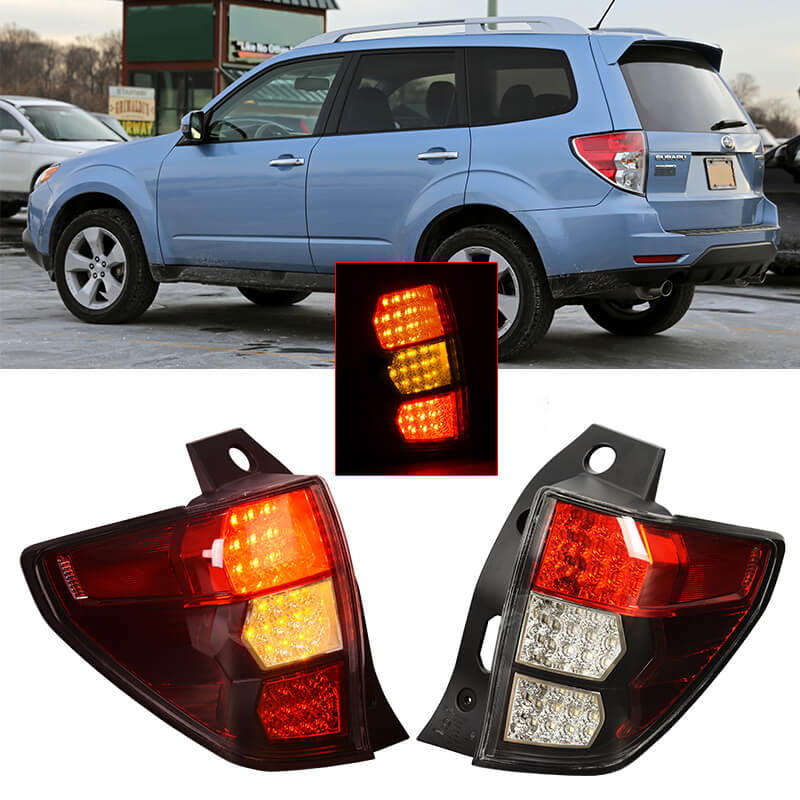 Rear Lamps Tail Lights For Subaru Forester 09-13 LED JDM Style Left Right  Side