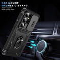 thumbnail image 6 of for Samsung Galaxy S26+ 3-in-1 Phone Case with Slide Camera Cover, Build in 360° Rotating Ring Stand, Military Grade Protective Shockproof Heavy Duty Phone Case for Samsung Galaxy S26+,D, 6 of 9