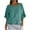 Mint Green&Clearance, variant on Fartey Cotton Linen Shirts for Women 2025 Summer 3/4 Length Sleeve Ruffled Hem Tops Casual Loose Crew Neck T Shirts Lightweight Breathable Solid Color Blouses Beige S-2XL