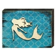 thumbnail image 1 of Coastal Mermaid Rustic Wooden Art on Board Wall Decor, 1 of 1