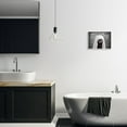 thumbnail image 2 of Stupell Industries Me Time Pet Dog Bathroom Portrait Graphic Art Framed Art Print Wall Art, 14x11, By Adobe Stock, 2 of 5