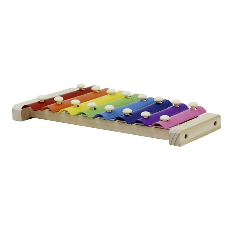 ブランド品 通販サイト Xylophone Colorful 8-Note Glockenspiel Mallets Wooden with パーカッション・打楽器