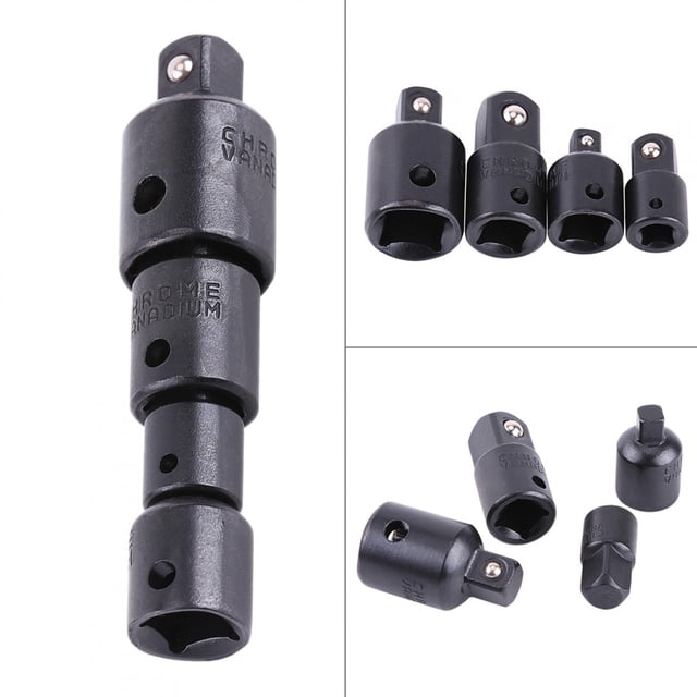 Socket Adapter Reducer Converter Set Socket Wrench Adapters 4pcs, Chrome Vanadium Steel for Various Sockets