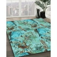 thumbnail image 3 of Ahgly Company Tapis Rectangulaire Lavable en Machine Intérieur Transitionnel Vert Mer Terne, 5 Pieds x 8 Pieds, 3 of 7