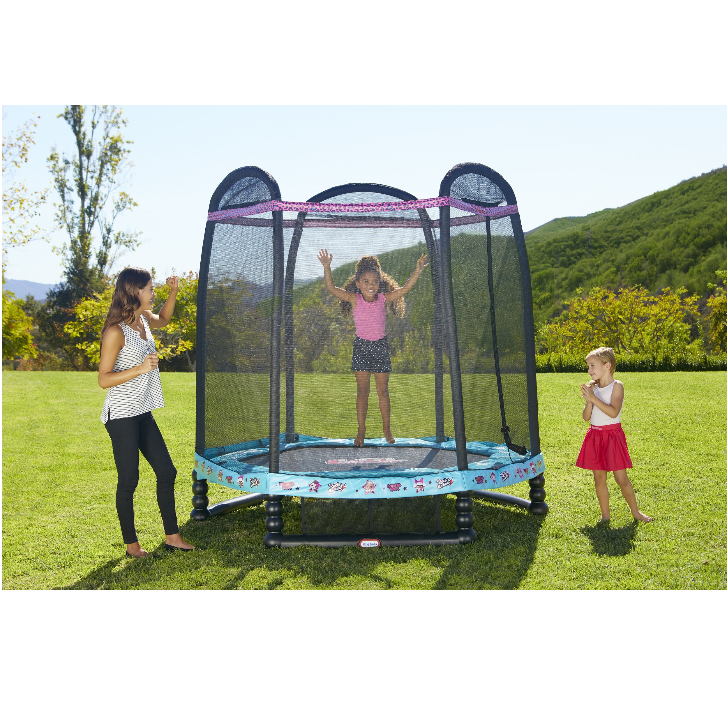 LOL Surprise 7 Enclosed Trampoline With Safety Net Great Gift