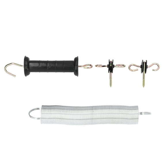 Electric Fence Gate Kit, Iron Electronic Fence Spring Door Accessory Galvanized Coating For Meadow