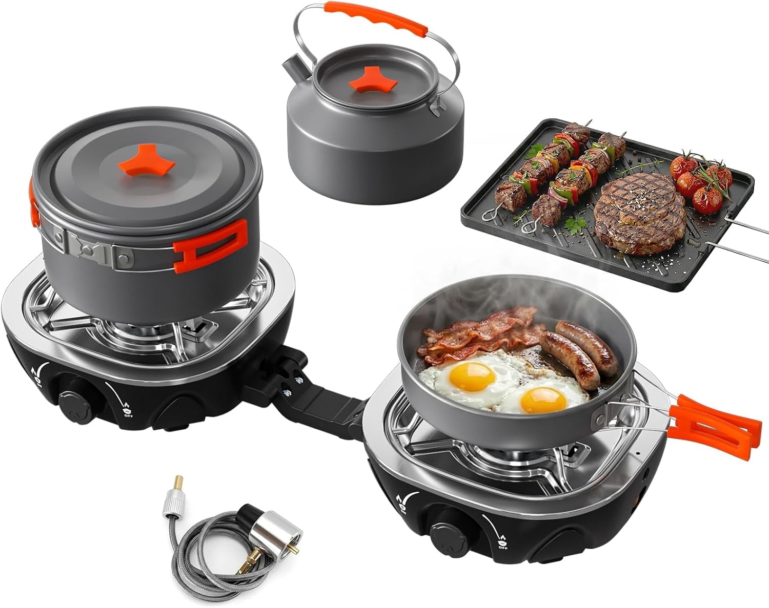 Coleman, 2 Burner Propane Stove, SKU ZX99TRVAL63139, Silver