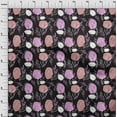 thumbnail image 4 of oneOone Rayon Black Fabric Leaves Craft Projects Decor Fabric Printed By The Yard 56 Inch Wide, 4 of 5