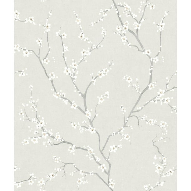 RoomMates Pearl Cherry Blossom Floral Peel and Stick Wallpaper