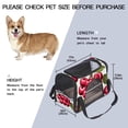 thumbnail image 3 of Cherry 900D Oxford Cloth Pet Carrier for Small Dogs and s - Durable Fabric Travel Bag with Nylon Webbing Handles - 17x10x11.8 Inches, Black, 3 of 7