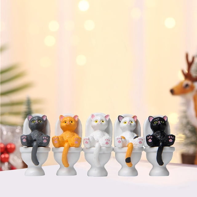 5 figuras de dibujos animados en miniatura Perfecl decoración del hogar PVC