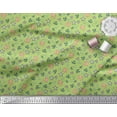 thumbnail image 2 of Soimoi Polyester Crepe Fabric Anchor Hook,Crab & Starfish Ocean Print Fabric by Yard 52 Inch Wide, 2 of 3