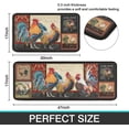 thumbnail image 3 of Rooster Kitchen Rug 2 Piece Set, Farmhouse Chicken Kitchen Mat, Home Decor Kitchen Sink Rugs and Mats Non Skid Washable Absorbent Microfiber Kitchen Floor Carpet 17" x 47"+17" x 30", 3 of 6