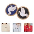 thumbnail image 3 of 2 broches de paloma de la paz, alfileres de solapa, broches clásicos, insignias para ropa, broches, joyería, 3 of 5