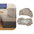 thumbnail image 2 of Lijie Cushion Slipcovers Elastic Washable RV Dinette Cushion Covers Bench Cover Khaki, 2 of 6