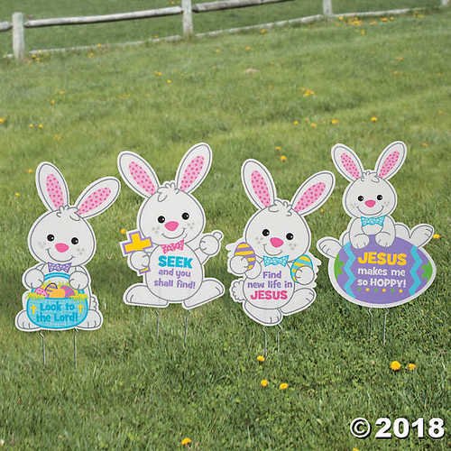 Religious Easter Yard Stakes