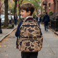thumbnail image 4 of Yspwyqan Brown Duck Camo School Backpack for Kids Teens, 17 Inch 600D Polyester Lightweight Backpack Fits 15.6 Laptop, Multi-Pocket Bookbag for Elementary Middle High School Travel, 4 of 7
