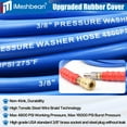 thumbnail image 3 of iMeshbean 3/8" Hot Water Pressure Washer Hose 100FT 4800 PSI Power Washer Hose, 3 of 15