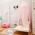 thumbnail image 5 of Kids Canopy Baby Canopy Bed Chiffon Baby Crib Decorative Baby Mosquito Net Walk-in Closet Indoor Outdoor Play Reading Room （Pink）, 5 of 5