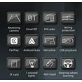 thumbnail image 2 of Polarlander 7" Touchscreen Double Din Car Stereo with Bluetooth, Mirror Link, and Backup Camera, 2 of 15