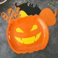 thumbnail image 2 of XIAOLE 10pcs Halloween Party Plates, 9" Halloween Party Supplies Paper Pumpkin Shape Dinner Plates Disposable Halloween Birthday Party Supplies For Kids, Halloween Disposable Cutlery Dinner, 2 of 7