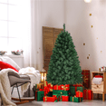 Foldable Tree Yaheetech 4.5ft Hinged Spruce Artificial Christmas Tree with Foldable ...
