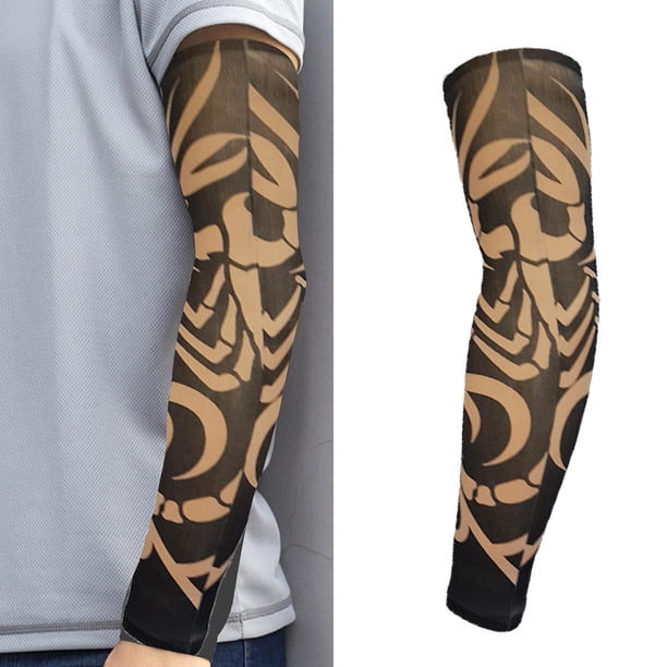 1 Pieza Calentadores de Cubierta de Protección Calcetines de Manga de Sin Costuras para Hombres Mujeres , Macarena mangas de brazo
