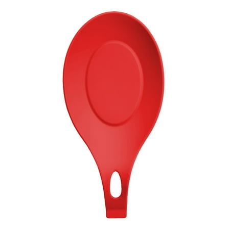 

Spoon Holder Stretchy Anti-slid Base Silicone Practical Spoon Mat for Home