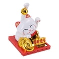 thumbnail image 4 of Solar Lucky Cat, Fortune Cat Plastic  Meaning With Bell For Bedroom, 4 of 8