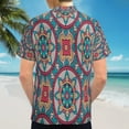 thumbnail image 6 of High Quality Hawaiian Shirts for Men Short Sleeve Aloha Beach Shirt Floral Summer Casual Button Down Shirts Blouses IB2345, 6 of 7