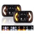 thumbnail image 1 of Par Faros 5x7 Cuadrado Jeep Cheroke Nissan Camión D21 Yj Xj, 1 of 8