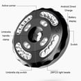 thumbnail image 3 of Ounissouiy La luz LED negra para paraguas ilumina las luces de poste de paraguas inalámbricas y con energía solar para exteriores Iluminación y accesorios, 3 of 6