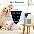 thumbnail image 4 of PRASKY Air Purifier for Home 1076 Sq Ft Coverage, True HEPA Filter for Pets, Smoke & Allergies | Quiet for Bedroom/Living Room (White), 4 of 11