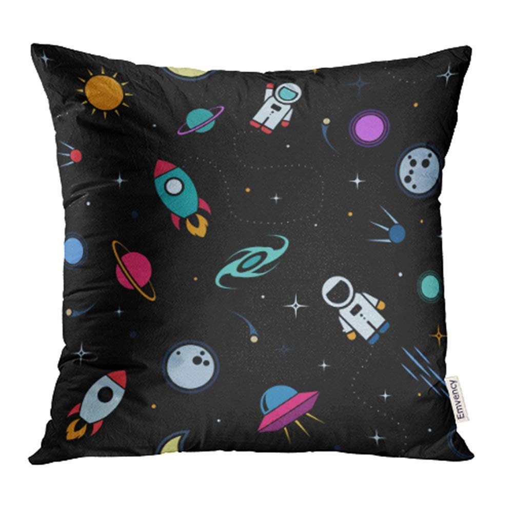 ARHOME Flat Space Cute with Astronaut Spaceship Rocket Moon Black Hole ...