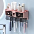 thumbnail image 4 of Toothbrush Organizer Automatic Toothpaste Dispenser Toothpaste Holder For Bathroom Toothbrush Holders Toothbrush Shelf, 4 of 4