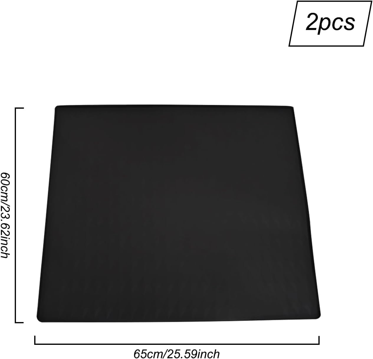 2 Pack Washer and Dryer Covers for the Top 25.6x23.6''Washer Dryer Countertop Silicone Mat with Raised Edge Protector Mat for Top of Dryer and Washing Machine Topper Non-Slip Rubber Mat (Grey)