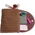 thumbnail image 3 of Kukuzhu Straw Clutch Purses for Women Summer Beach Bags Envelope Woven Clutch Handbags, 3 of 6