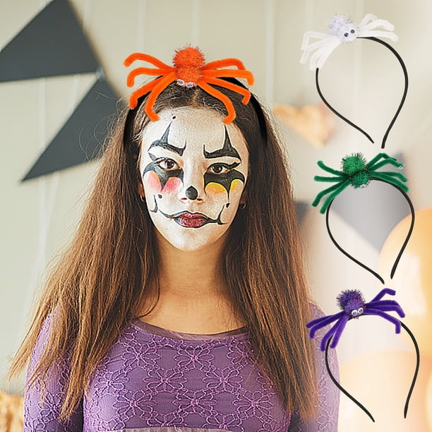 Xihbxyly Diadema de Araña para Halloween, Accesorio Divertido para Fiestas, Diseño de Araña Vibrante, Decoración Navideña, Fácil de Usar, Decoración Multiusos, Tamaño 16,5 X 12 X 3 Cm