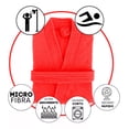 thumbnail image 4 of Bata de Baño TexBen Unisex Microfibra Roja, 4 of 4