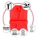 thumbnail image 4 of Bata de Baño TexBen Unisex Microfibra Roja, 4 of 4