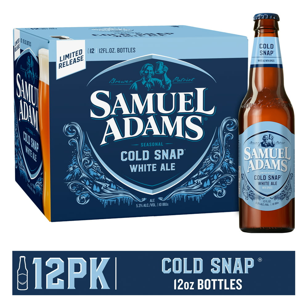 Samuel Adams Cold Snap Seasonal Beer, 12 pack, 12 fl oz bottles