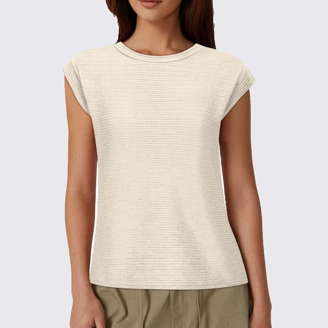 Fankiway Mode Décontractée T-Shirt Blouse Femme Uni à Manches Courtes Col Rond à Boutons Hauts Femme Liquidation Grande Taille Chemises Femme Liquidation Vêtements de Printemps Femme 2024